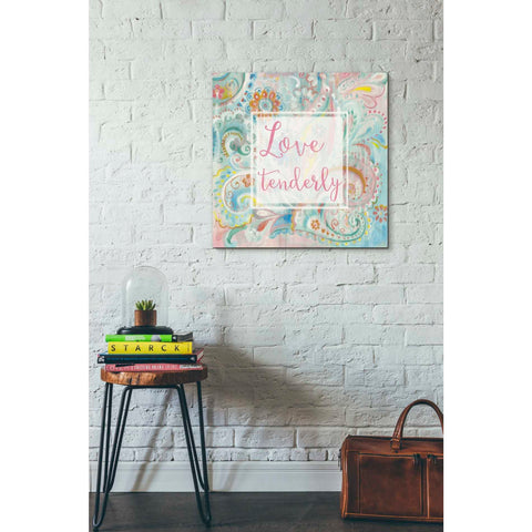 Image of 'Spring Dream Paisley III Pink Sentiment' by Danhui Nai, Canvas Wall Art,26 x 26