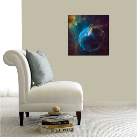 Image of 'Bubble Nebula' Hubble Space Telescope Canvas Wall Art,26 x 26