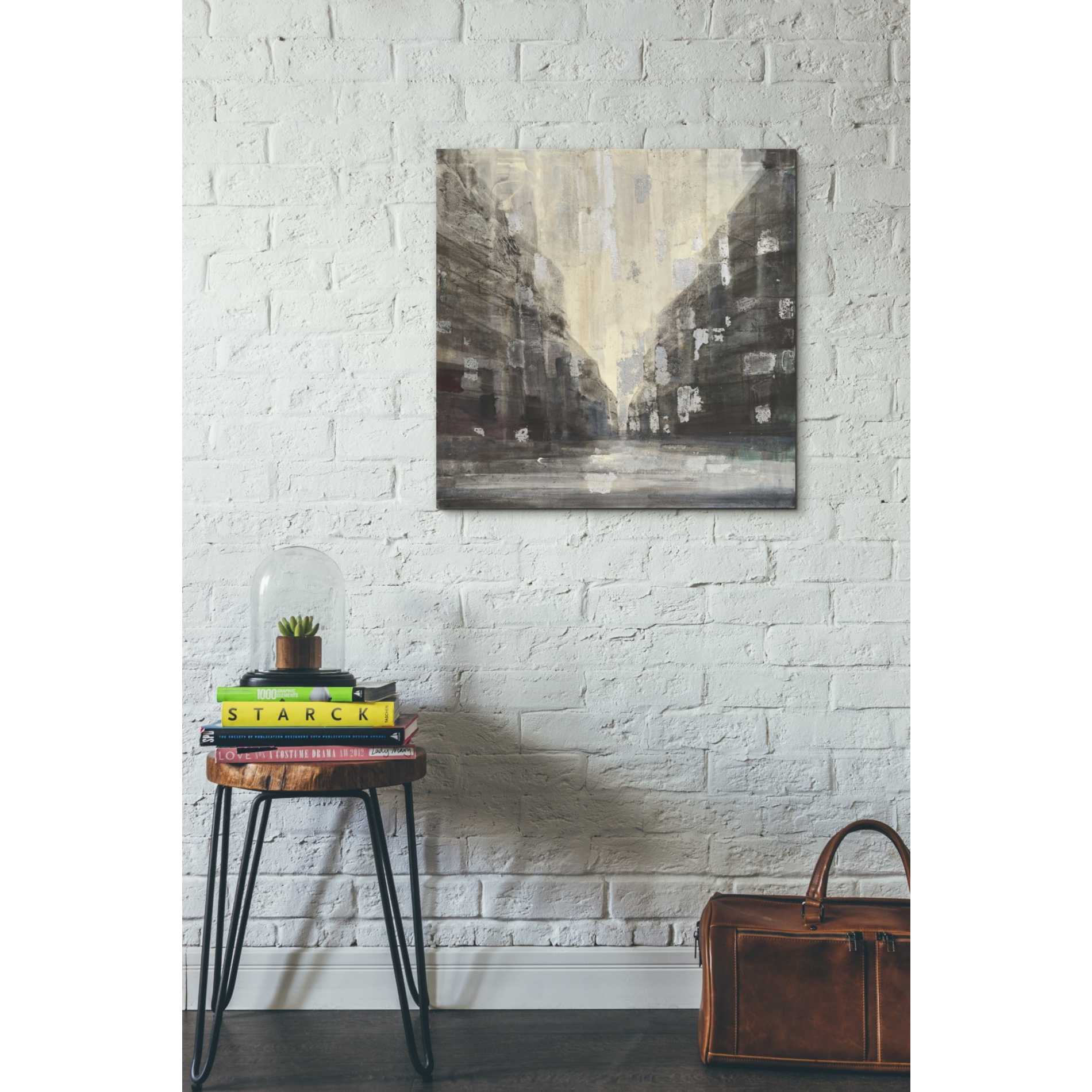 'Silver City' by Albena Hristova, Canvas Wall Art,26 x 26