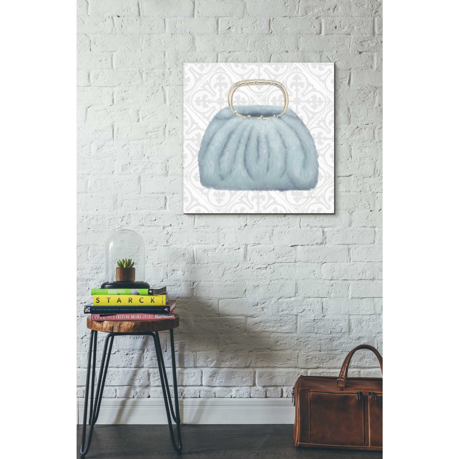 'Must Have Fashion III Gray White' by Emily Adams, Canvas Wall Art,26 x 26