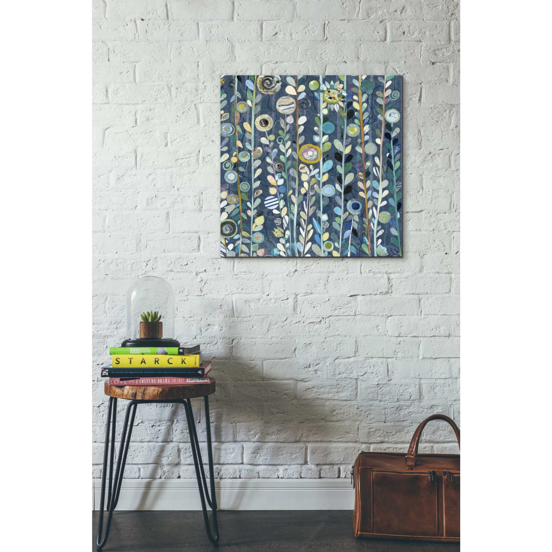 'Navy Blue Sky Crop' by Candra Boggs, Canvas Wall Art,26 x 26