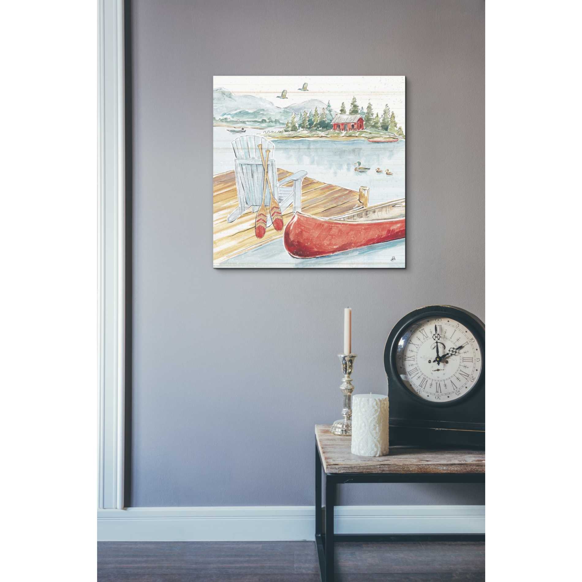'Lake Moments III' by Daphne Brissonet, Canvas Wall Art,26 x 26