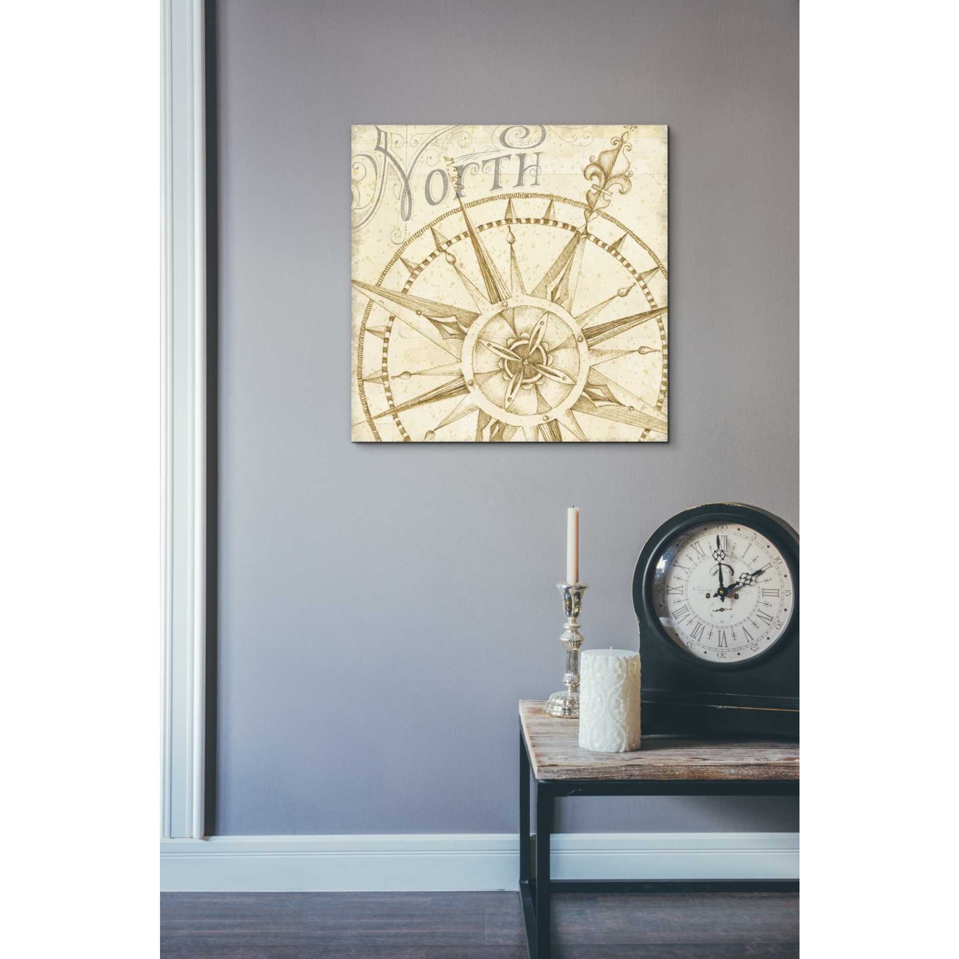 'Coast to Coast Sepia I' by Daphne Brissonet, Canvas Wall Art,26 x 26