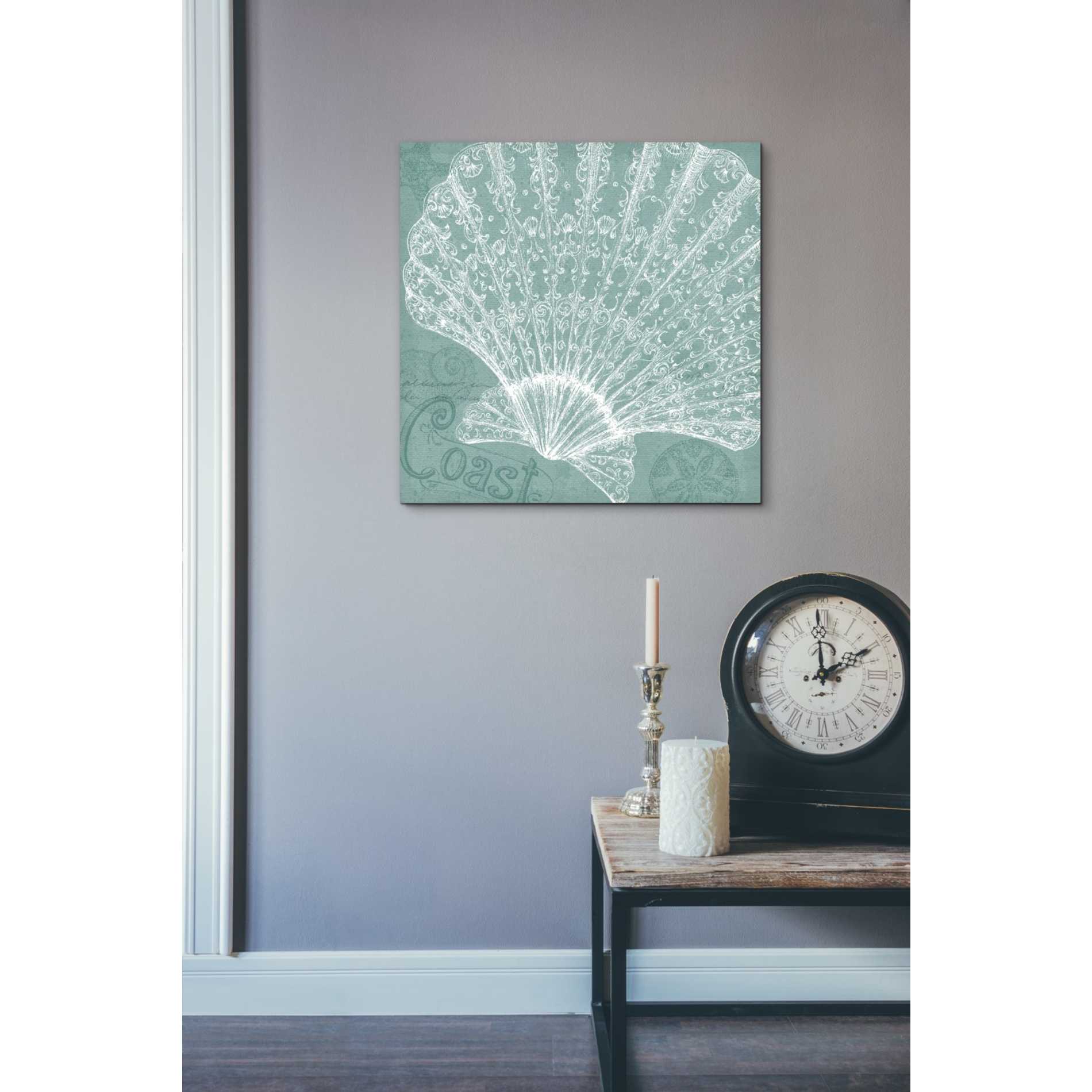 'Aqua Treasure III' by Daphne Brissonet, Canvas Wall Art,26 x 26