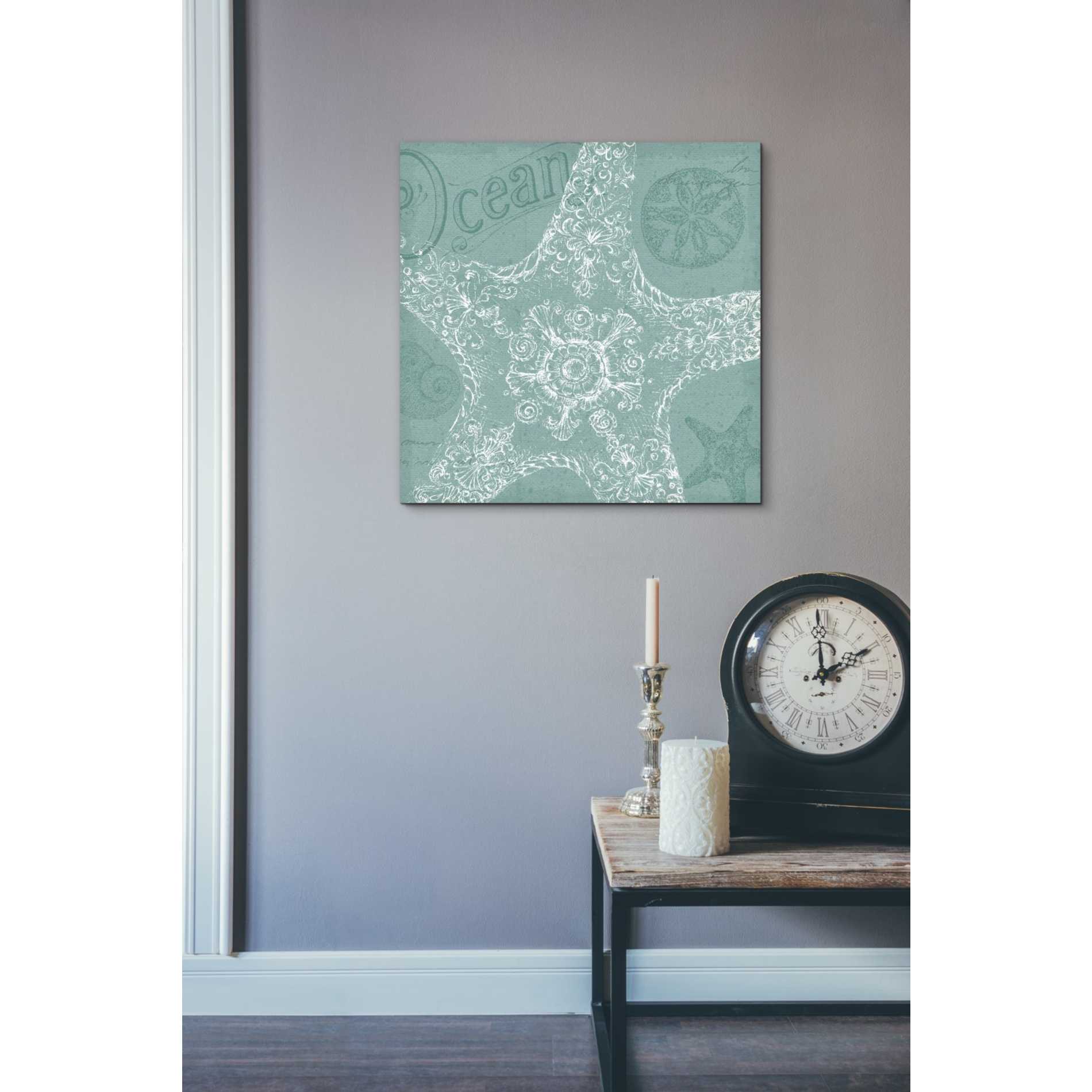 'Aqua Treasure I' by Daphne Brissonet, Canvas Wall Art,26 x 26