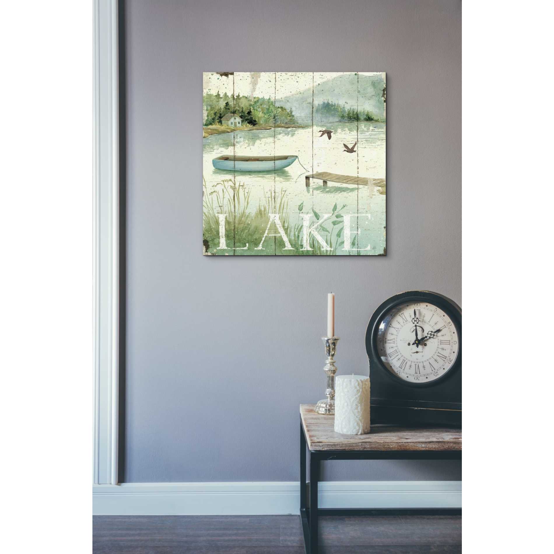 'Lakeside II' by Daphne Brissonet, Canvas Wall Art,26 x 26