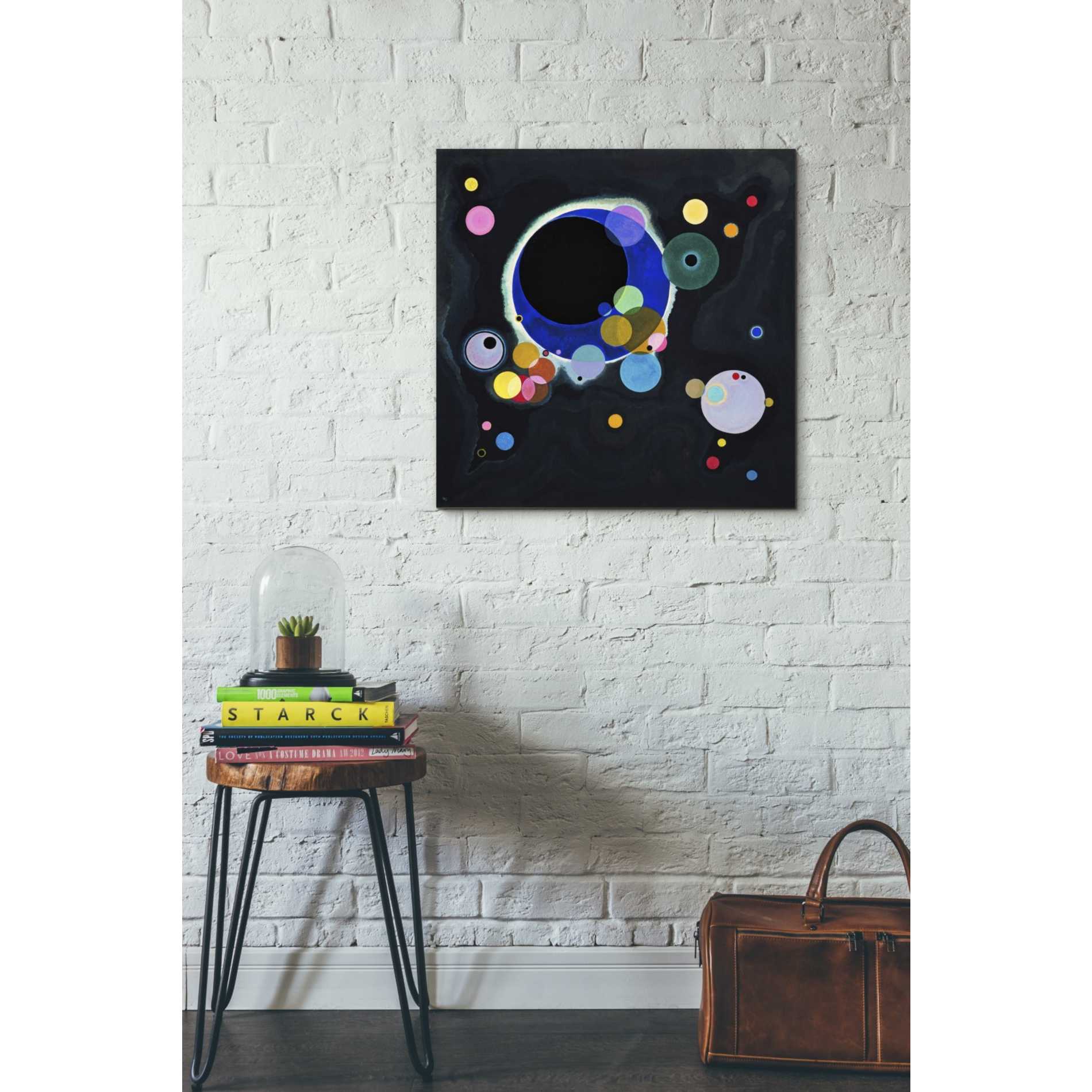 'Several Circles' by Wassily Kandinsky Canvas Wall Art,26 x 26
