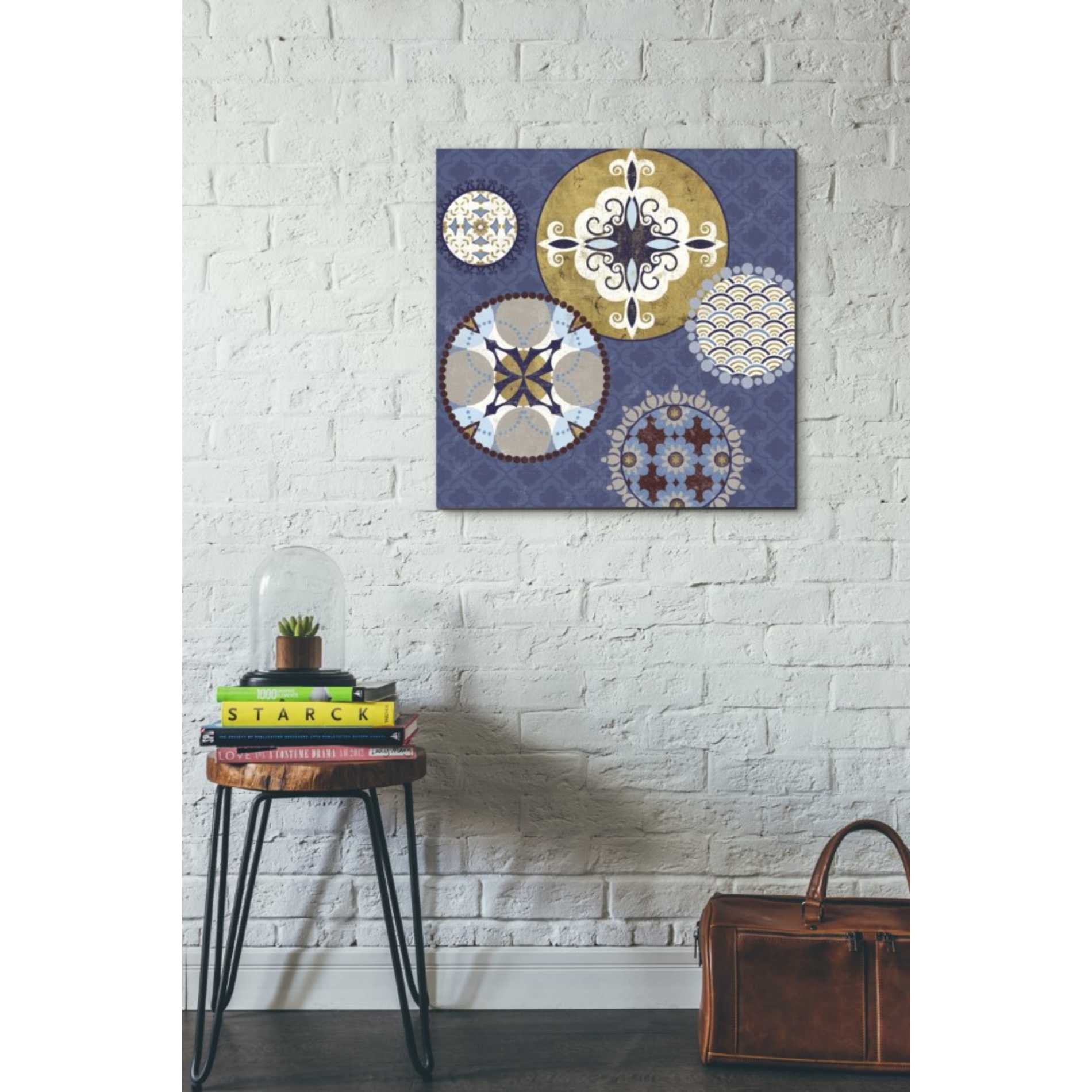 'Mediterranean Blue III' by Veronique Charron, Canvas Wall Art,26 x 26