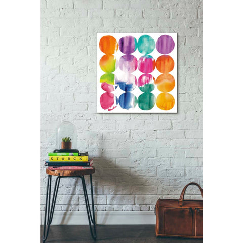 Image of 'Spring Dots Crop with White Border' by Elyse DeNeige, Canvas Wall Art,26 x 26