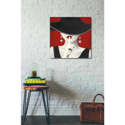 Image of 'Haute Chapeau Rouge I' by Marco Fabiano, Canvas Wall Art,26 x 26