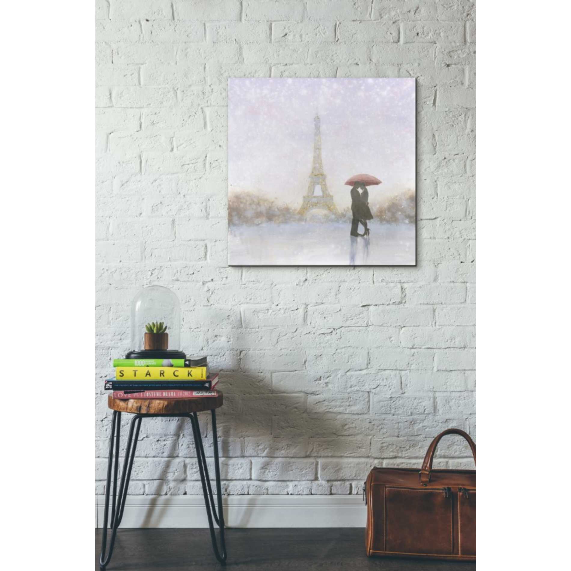 'Eiffel Romance' by Marco Fabiano, Canvas Wall Art,26 x 26