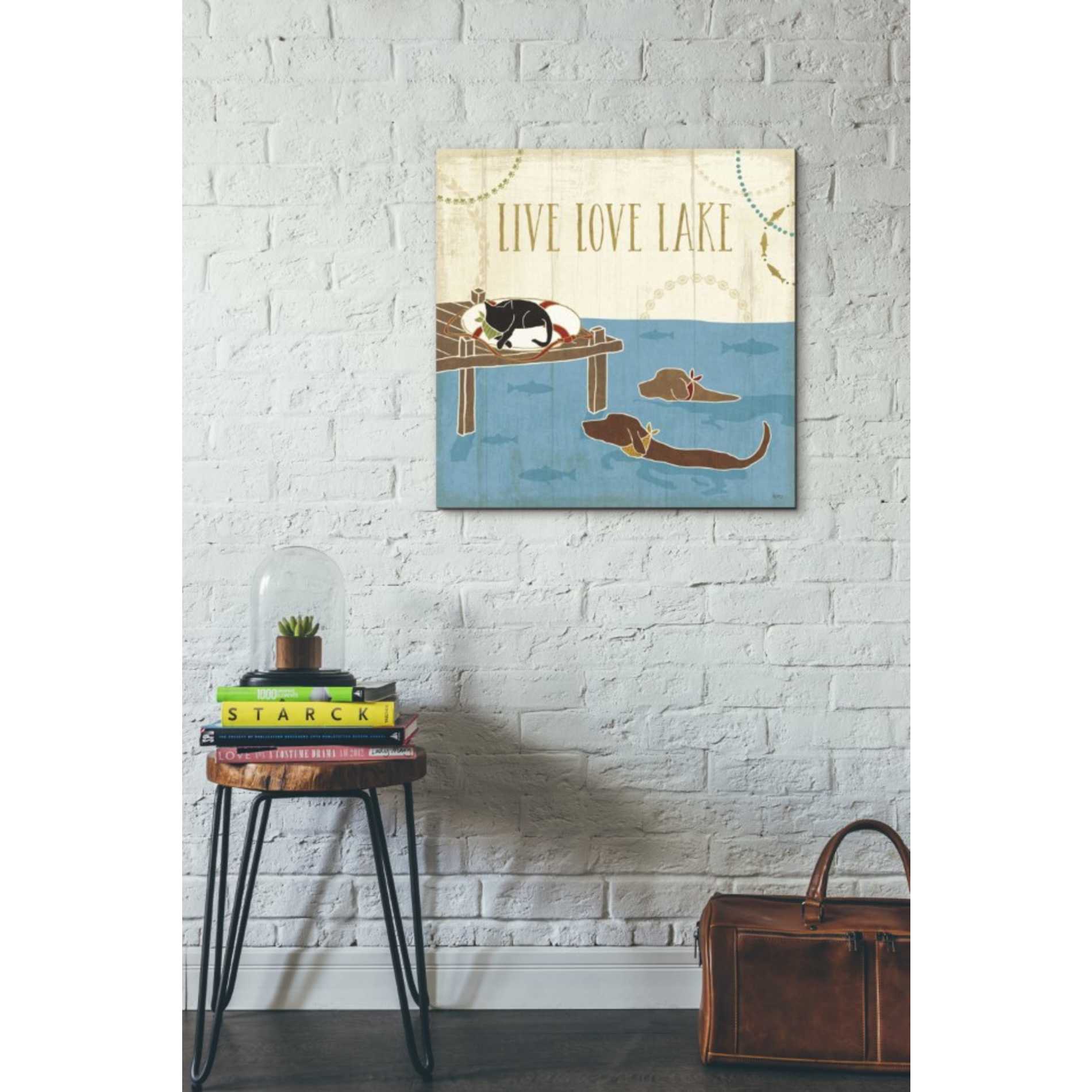 'Lake Pals V' by Veronique Charron, Canvas Wall Art,26 x 26