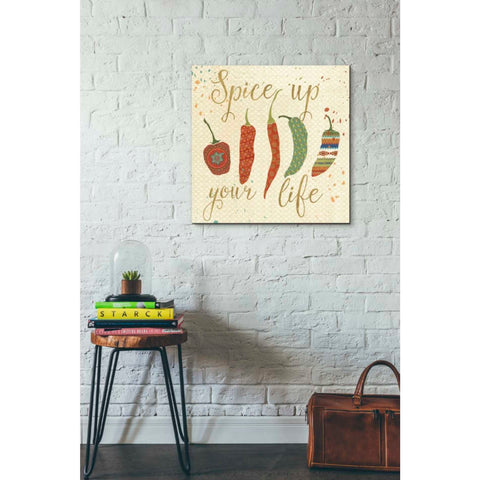 Image of 'Mexican Fiesta V' by Veronique Charron, Canvas Wall Art,26 x 26
