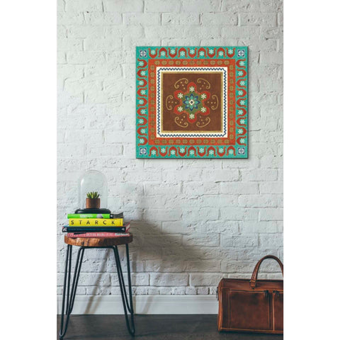 Image of 'Mexican Fiesta IV' by Veronique Charron, Canvas Wall Art,26 x 26
