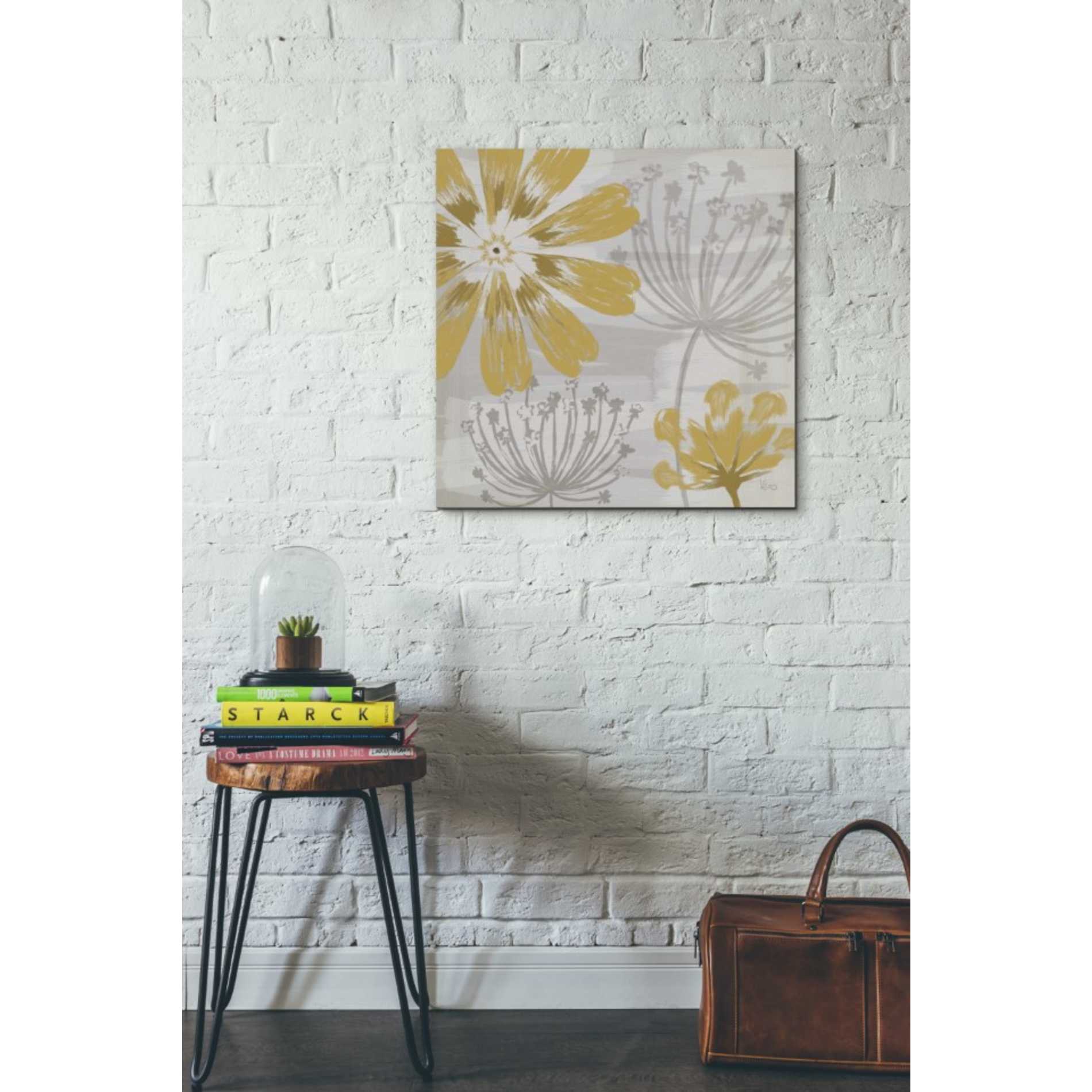'Flowers in the Wind I' by Veronique Charron, Canvas Wall Art,26 x 26