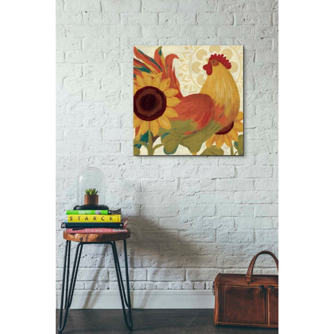 Image of 'Spice Roosters II' by Veronique Charron, Canvas Wall Art,26 x 26
