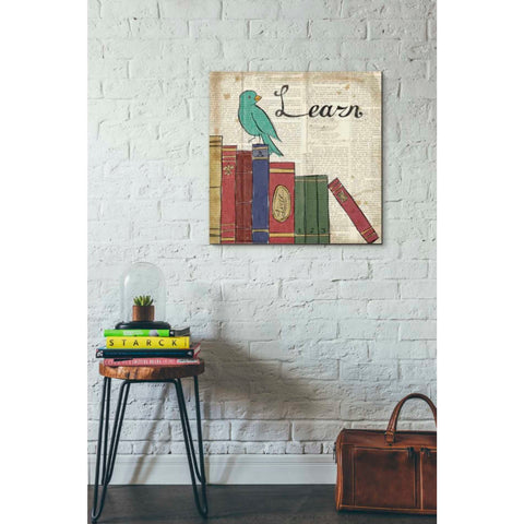 Image of 'Bird Inspiration Learn' by Elyse DeNeige, Canvas Wall Art,26 x 26