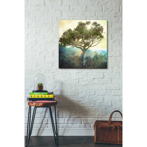Image of 'Tree And Sun' by Elena Ray Canvas Wall Art,26 x 26