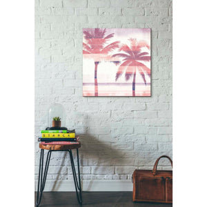 'Beachscape Palms III Pink Purple' by Michael Mullan, Canvas Wall Art,26 x 26