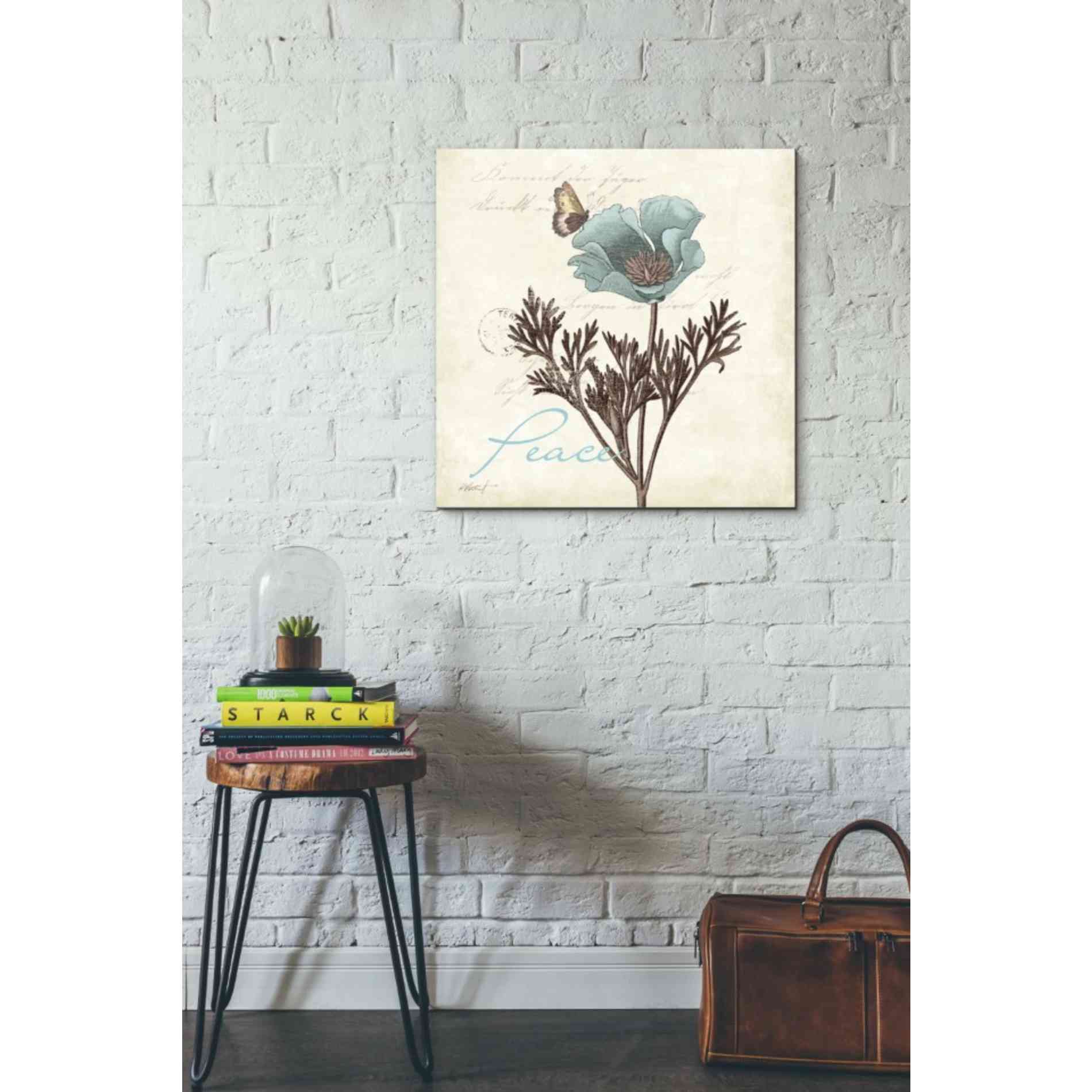 'Touch of Blue I - Peace' by Katie Pertiet, Canvas Wall Art,26 x 26