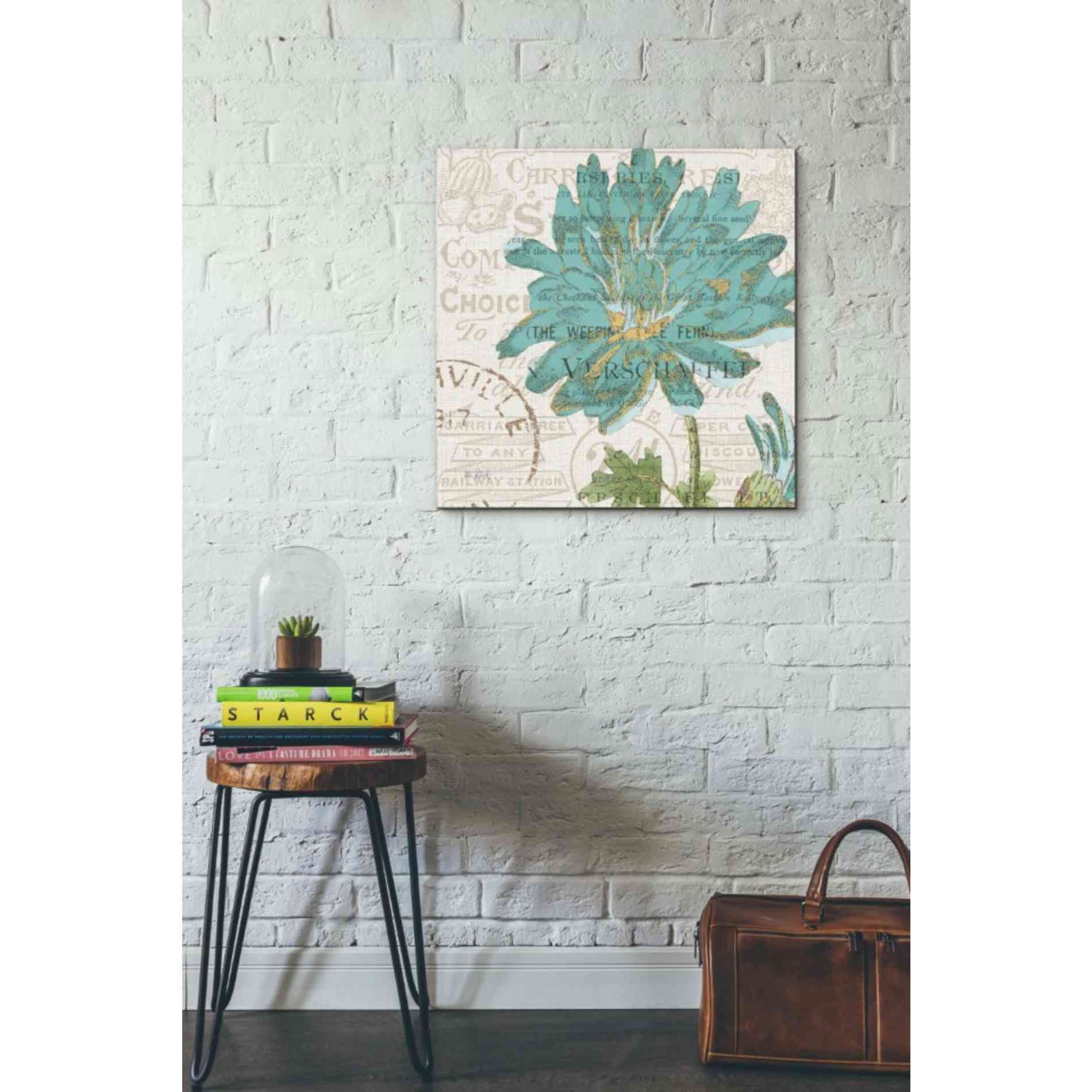 'Bookshelf Botanical IV' by Katie Pertiet, Canvas Wall Art,26 x 26