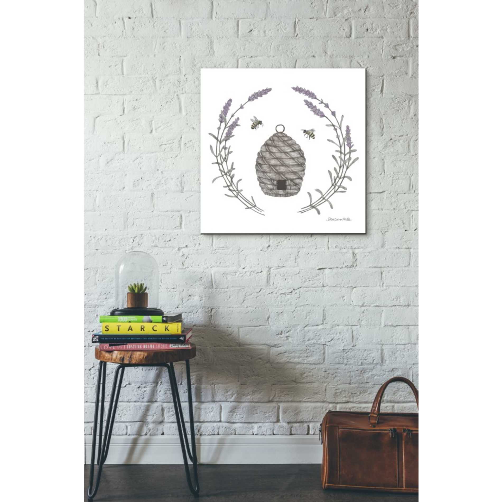 'Happy to Bee Home II' by Sara Zieve Miller, Canvas Wall Art,26 x 26