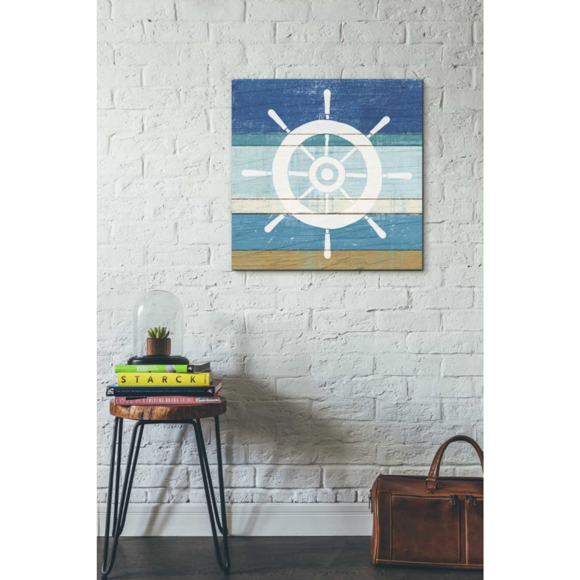 'Beachscape VI Helm White' by Michael Mullan, Canvas Wall Art,26 x 26