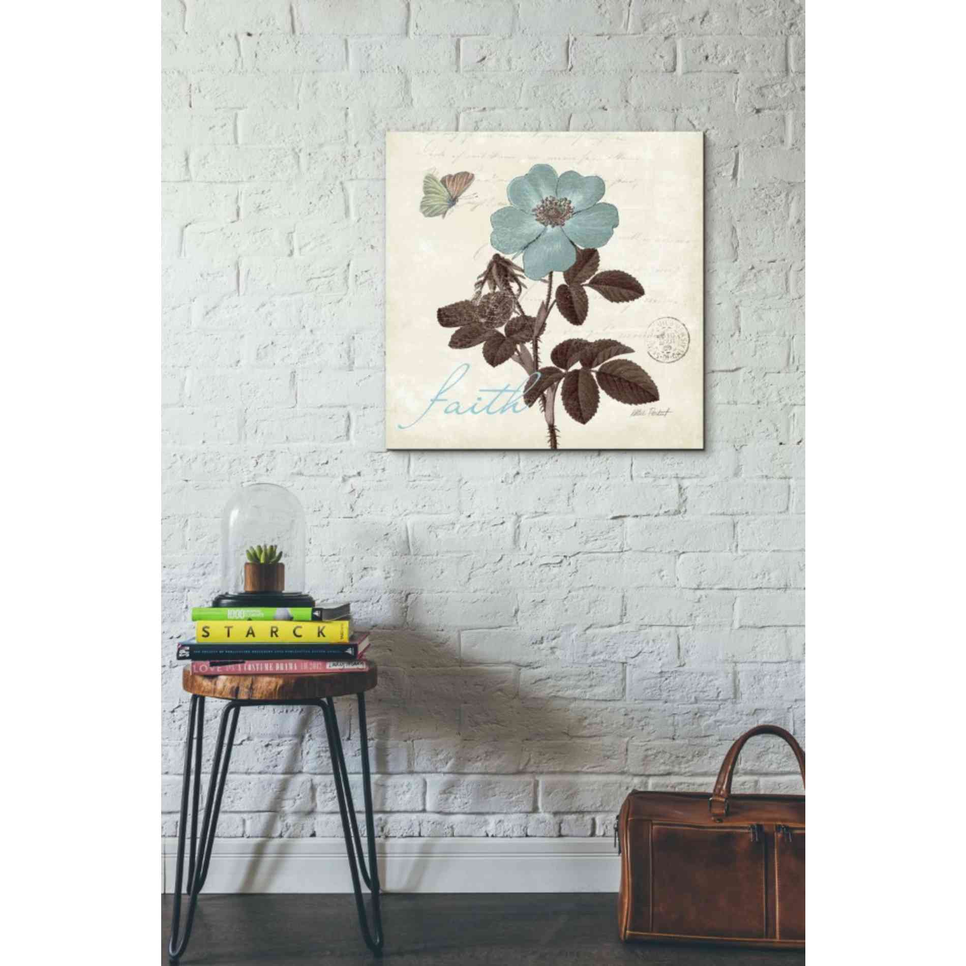 'Touch of Blue II - Faith' by Katie Pertiet, Canvas Wall Art,26 x 26