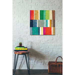 'Colorful Abstract' by Michael Mullan, Canvas Wall Art,26 x 26