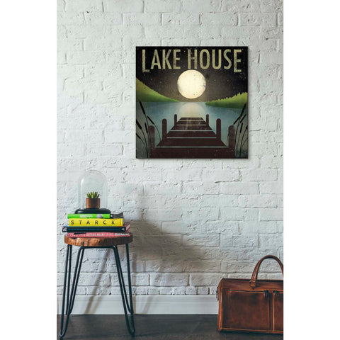 Image of 'Lake House' by Ryan Fowler, Canvas Wall Art,26 x 26