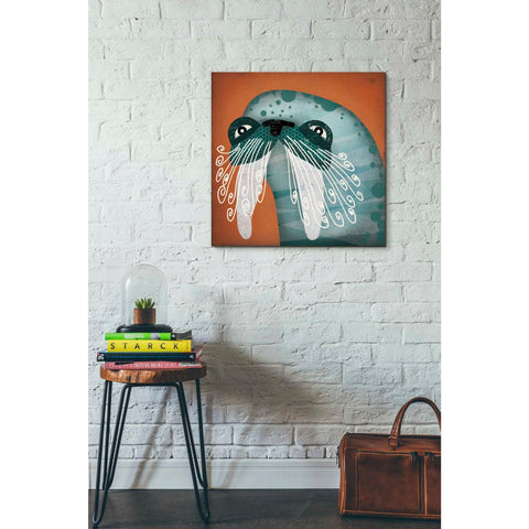 Image of 'Walrus Wow' by Ryan Fowler, Canvas Wall Art,26 x 26