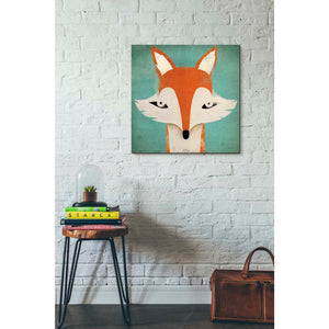 'Fox' by Ryan Fowler, Canvas Wall Art,26 x 26