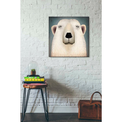 Image of 'Polar Bear Wow' by Ryan Fowler, Canvas Wall Art,26 x 26