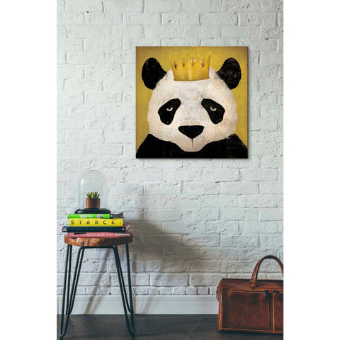 Image of 'Panda with Crown' by Ryan Fowler, Canvas Wall Art,26 x 26