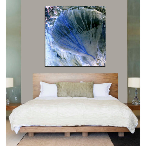 Image of 'Earth As Art: Alluvial Fan' Canvas Wall Art,26 x 26