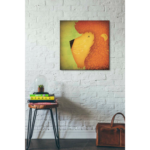 Image of 'Lion Wow' by Ryan Fowler, Canvas Wall Art,26 x 26