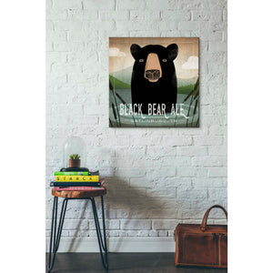 'Skinny Dip Black Bear Ale' by Ryan Fowler, Canvas Wall Art,26 x 26