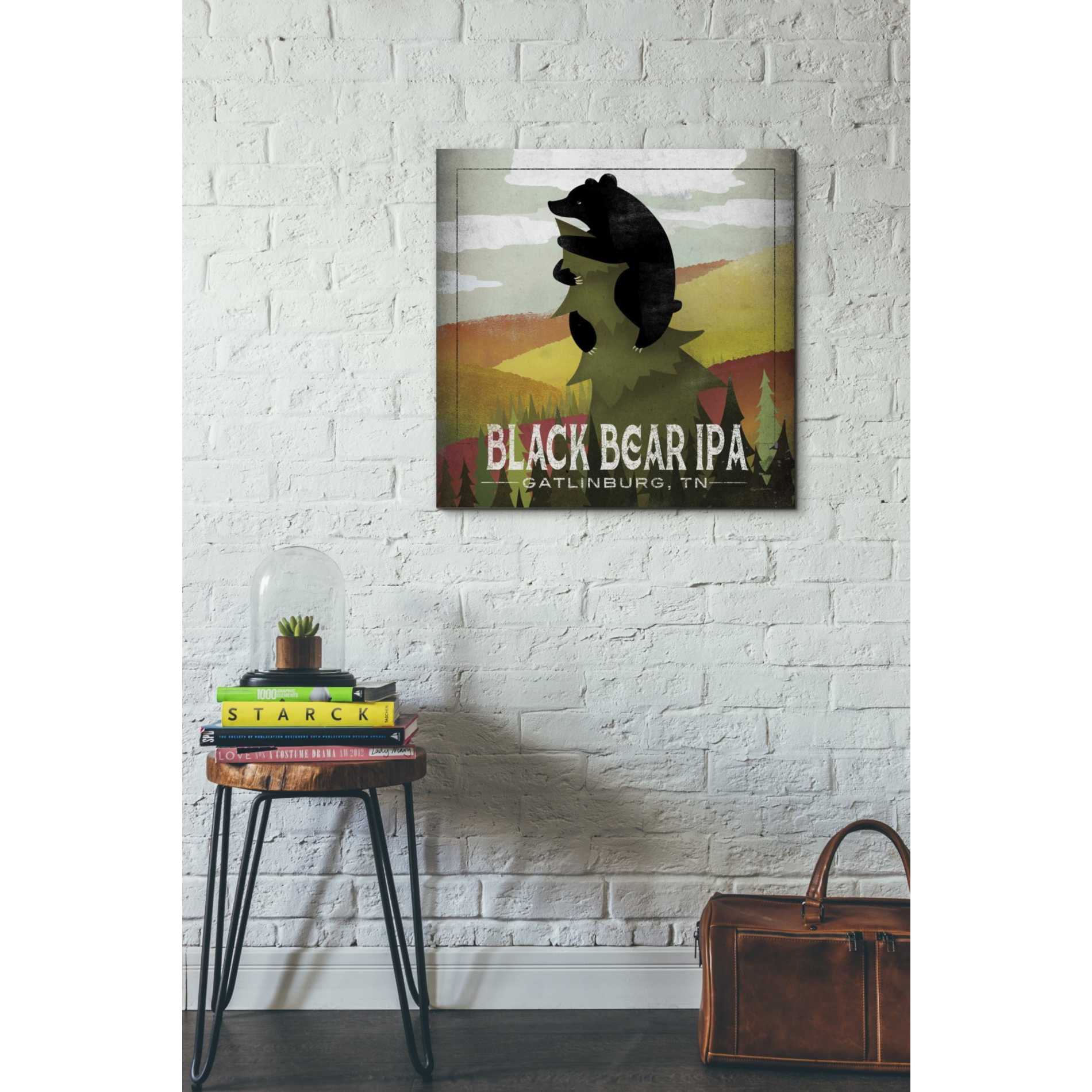 'Leaf Peeper Black Bear IPA' by Ryan Fowler, Canvas Wall Art,26 x 26