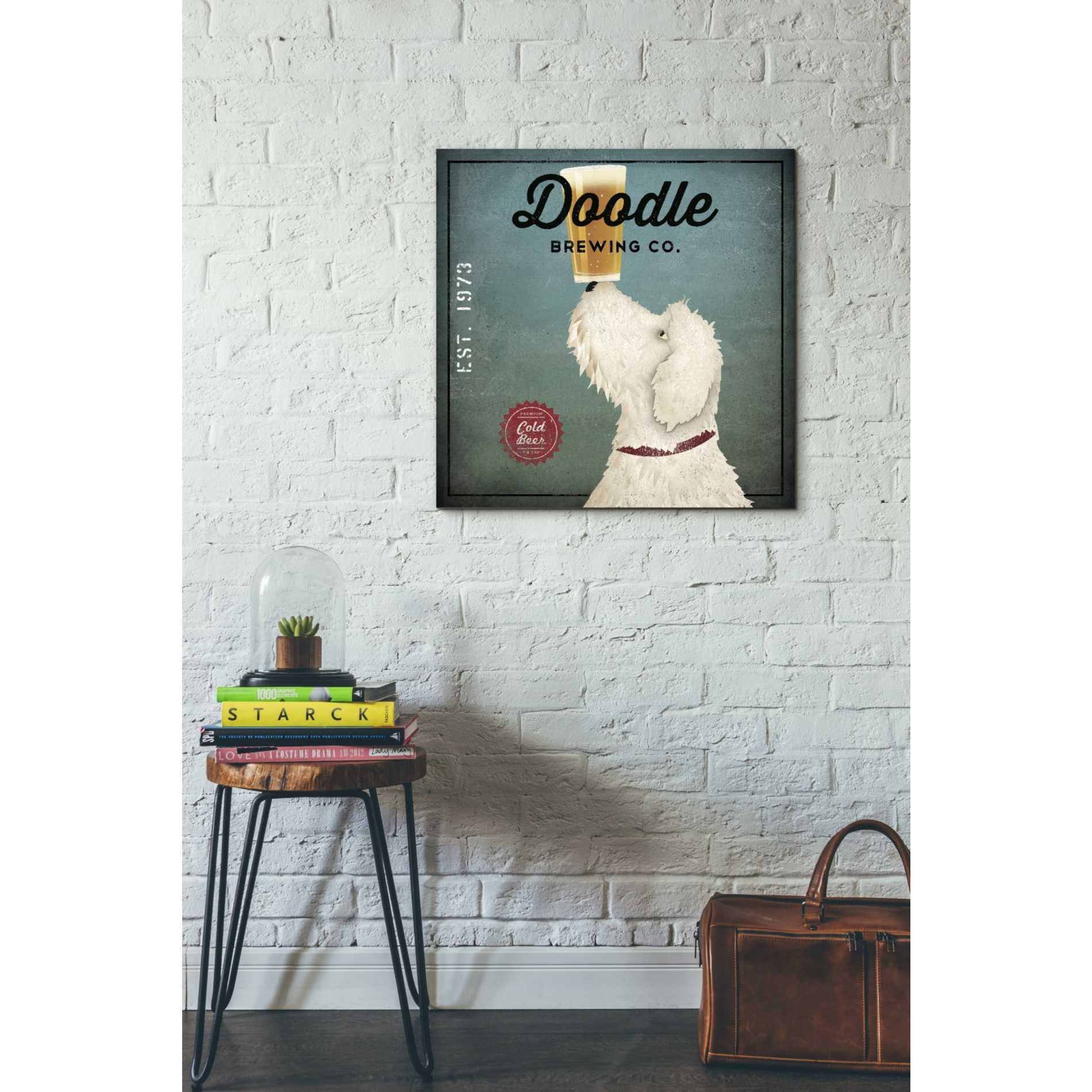 'Doodle Beer' by Ryan Fowler, Canvas Wall Art,26 x 26