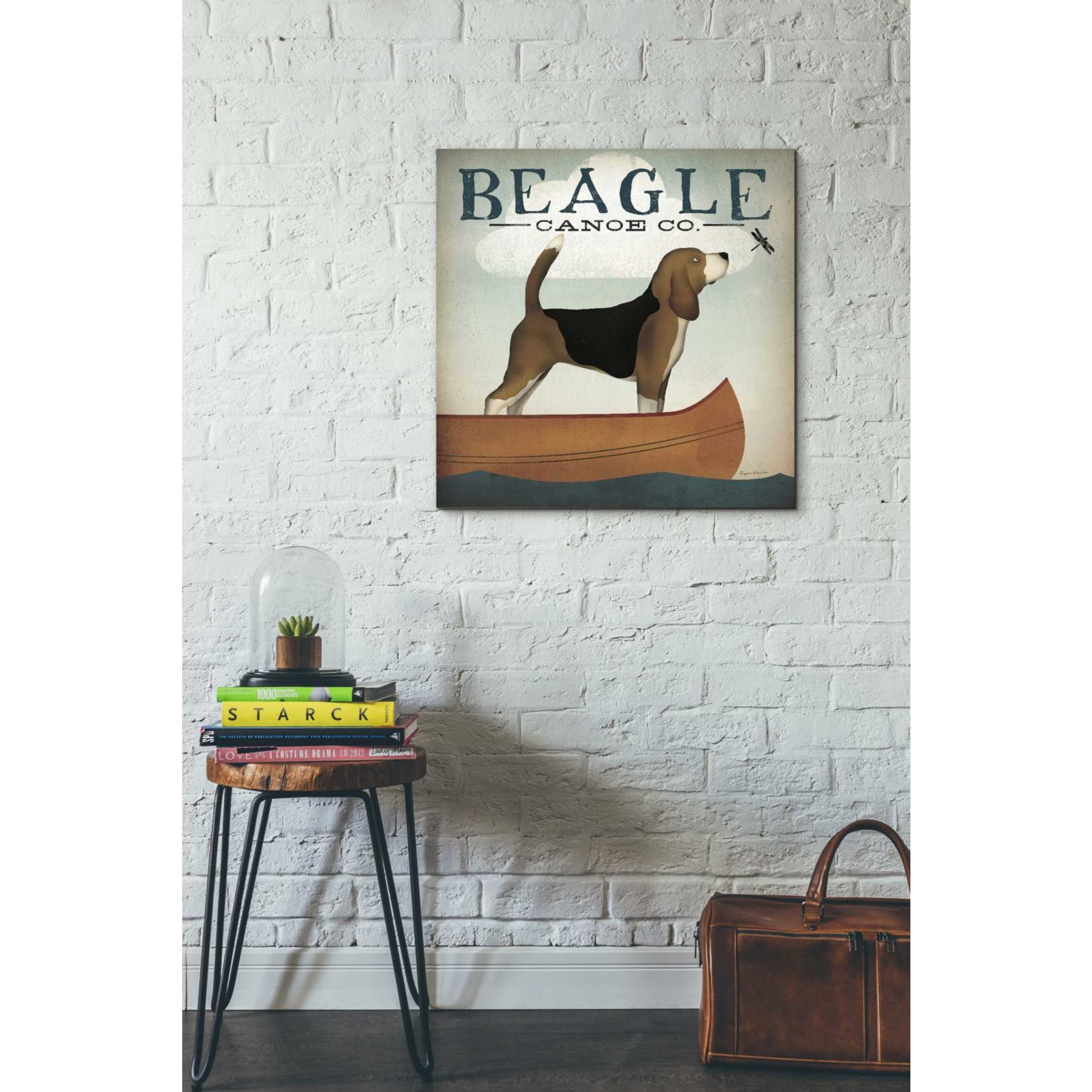 'Beagle Canoe Co' by Ryan Fowler, Canvas Wall Art,26 x 26