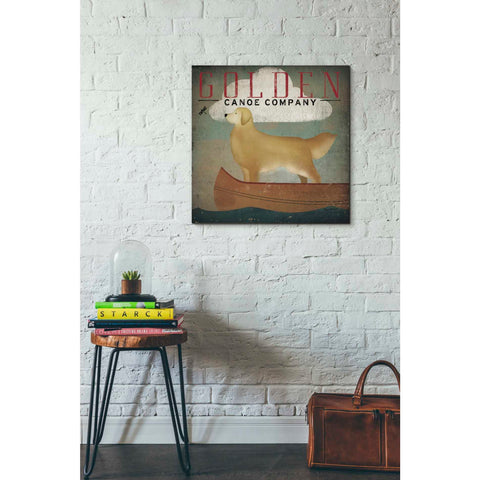 Image of 'Golden Dog Canoe Co' by Ryan Fowler, Canvas Wall Art,26 x 26