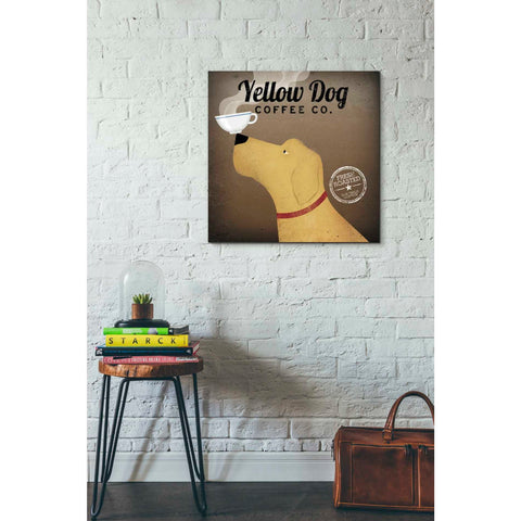 Image of 'Yellow Dog Coffee Co' by Ryan Fowler, Canvas Wall Art,26 x 26