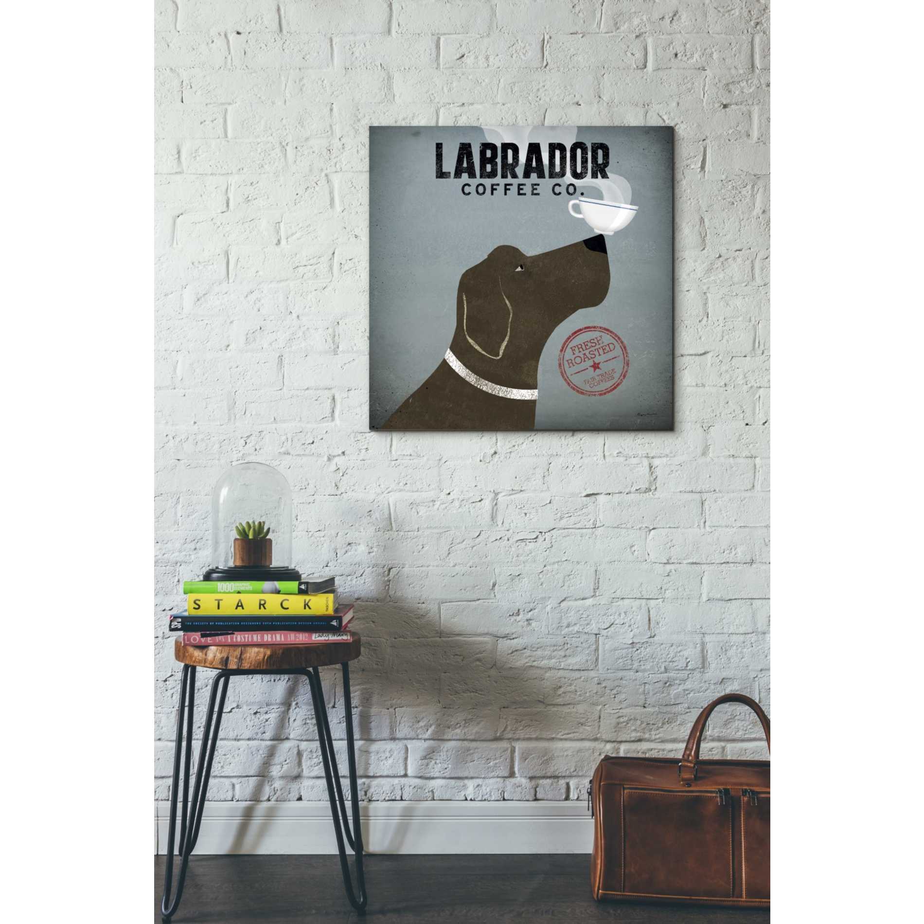 'Labrador Coffee Co' by Ryan Fowler, Canvas Wall Art,26 x 26