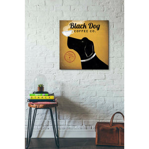 'Black Dog Coffee Co' by Ryan Fowler, Canvas Wall Art,26 x 26