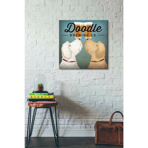 Image of 'Doodle Beer Double' by Ryan Fowler, Canvas Wall Art,26 x 26