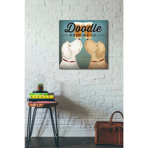 'Doodle Beer Double' by Ryan Fowler, Canvas Wall Art,26 x 26