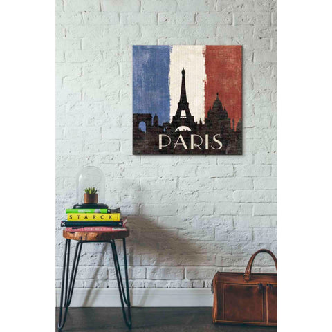 Image of 'Paris' by Moira Hershey, Canvas Wall Art,26 x 26