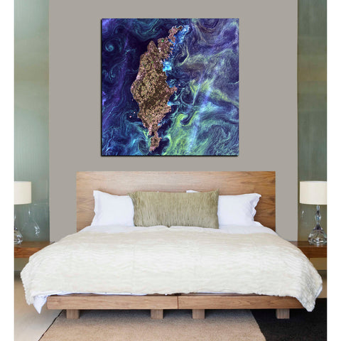 Image of 'Earth As Art: Van Gogh From Space' Canvas Wall Art,26 x 26