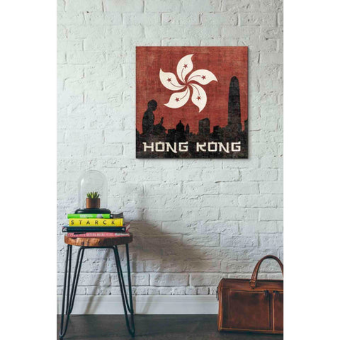 Image of 'Hong Kong' by Moira Hershey, Canvas Wall Art,26 x 26
