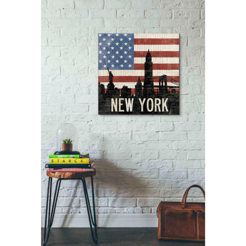Image of 'New York' by Moira Hershey, Canvas Wall Art,26 x 26